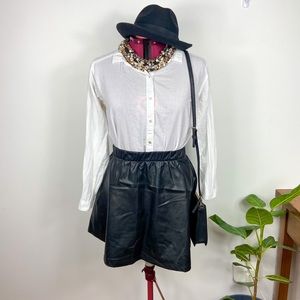 NWOT Rebel Rogue Faux Leather Mini Skirt